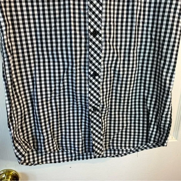 Burnside Mens S SMALL Button Down Shirt Plaid Checks Pockets Short Sleeve Adult - Picture 4 of 11